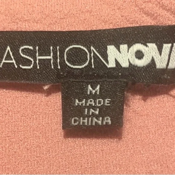 Fashion Nova spaghetti, strap coral stretchy fitted dress - Picture 5 of 10